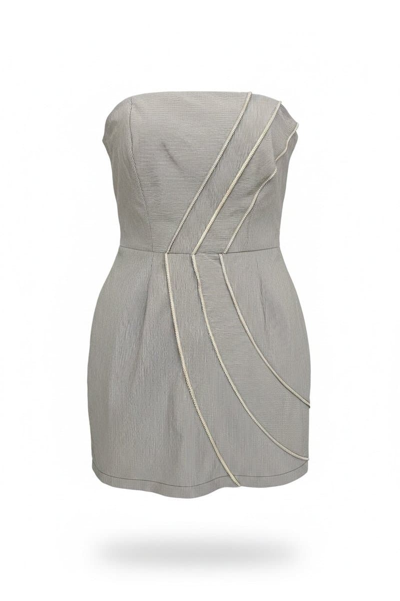 Vestido TQC Tuart, Tuart, Cinza, tamanho P