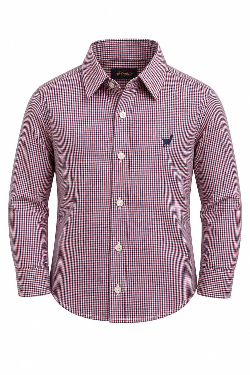 Camisa ML Xadrez Vermelha Zapalla, Zapalla, Vermelho, tamanho 2