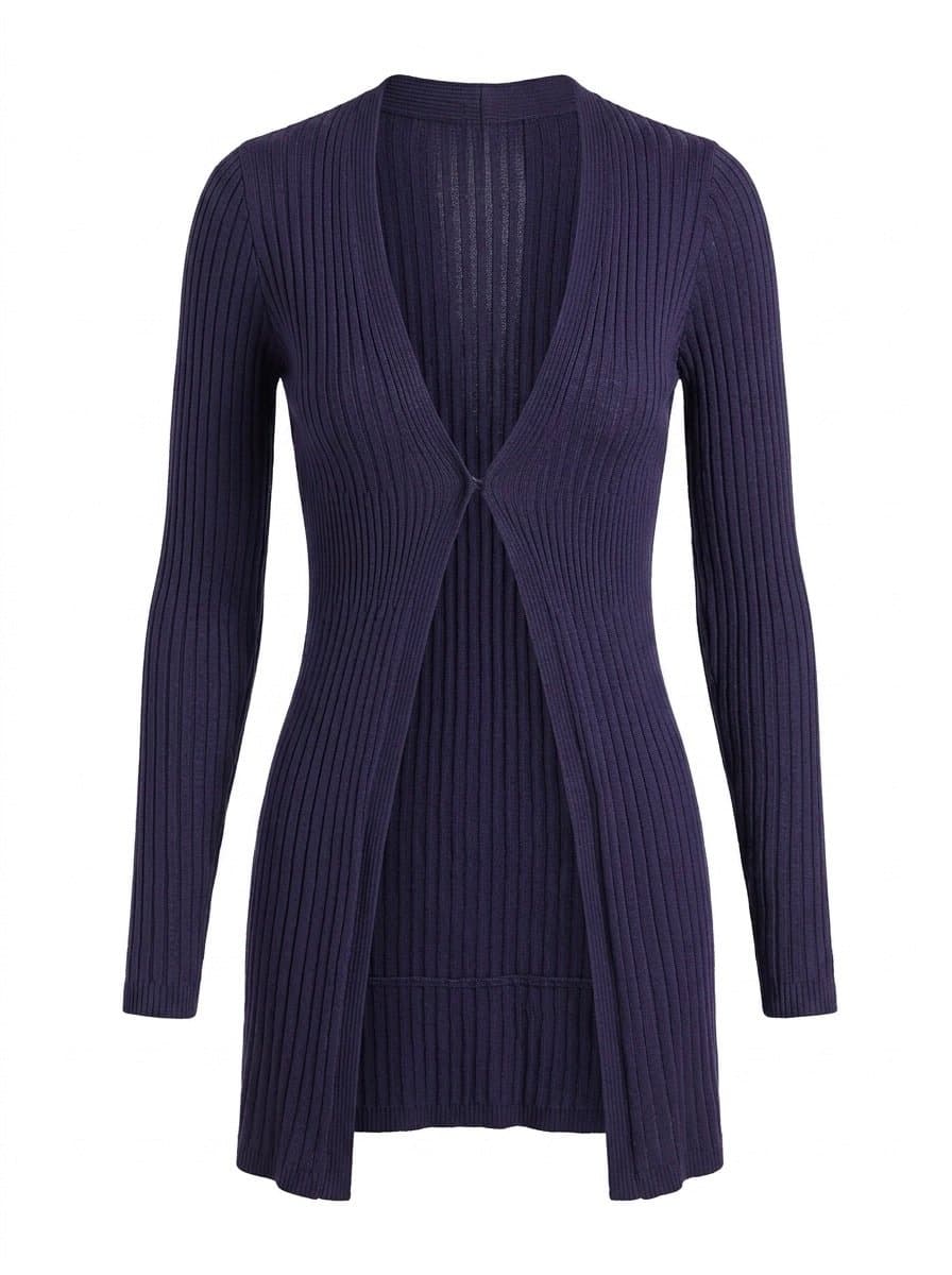 Cardigan Tricot Marinho, Azul-marinho, tamanho UN