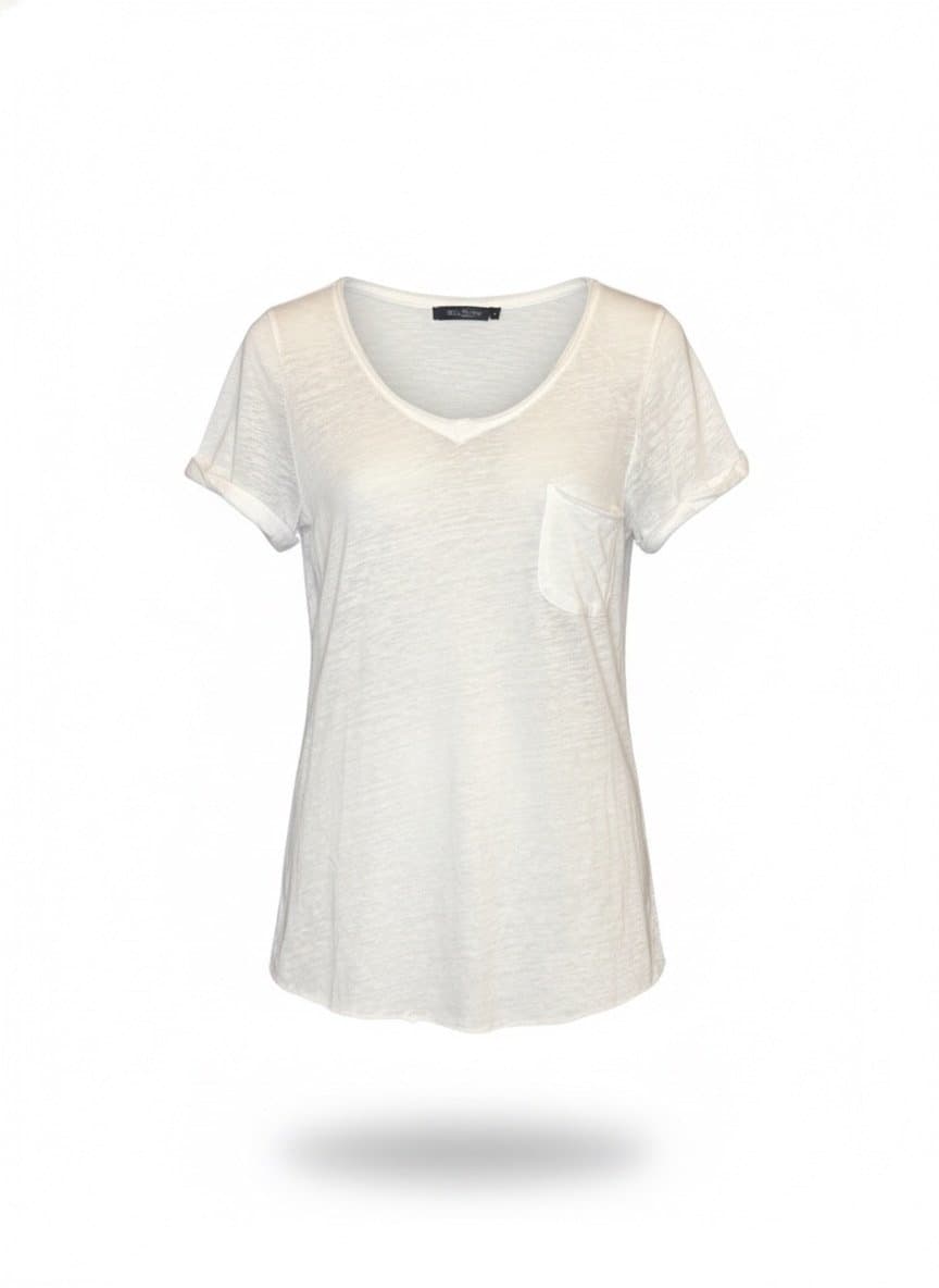 Tee Branca Bolso Abercrombie M, Abercrombie & Fitch, Branco, tamanho M
