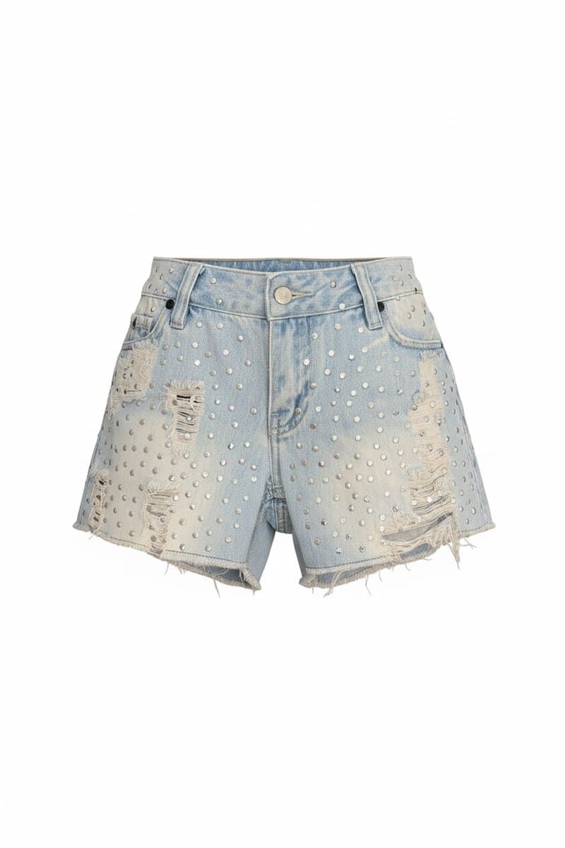 Shorts Jeans Tachas Johnjohn 40, John John, Azul, tamanho 40
