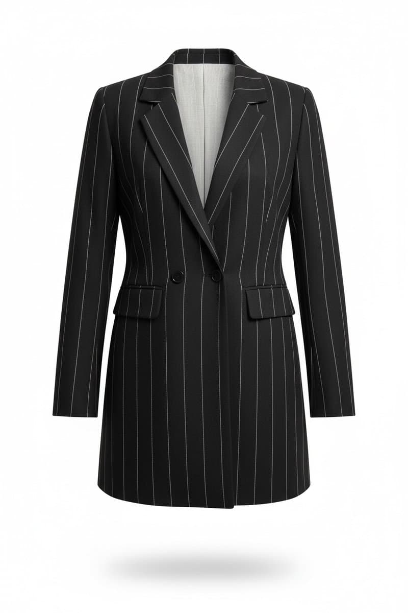 Blazer Risca de Gis PB Bsoul M, Bsoul, Preto, tamanho M