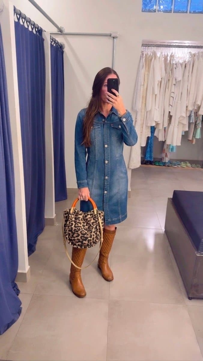 Trench Coat/ Vestido Jeans Miss Sixty Italy, Azul, tamanho M — foto 3