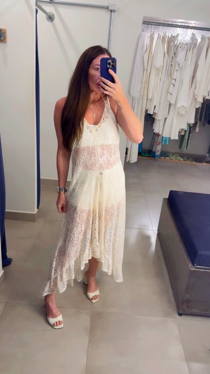 Túnica Renda Off Egoiste, Egoiste, Branco, tamanho P — foto 4