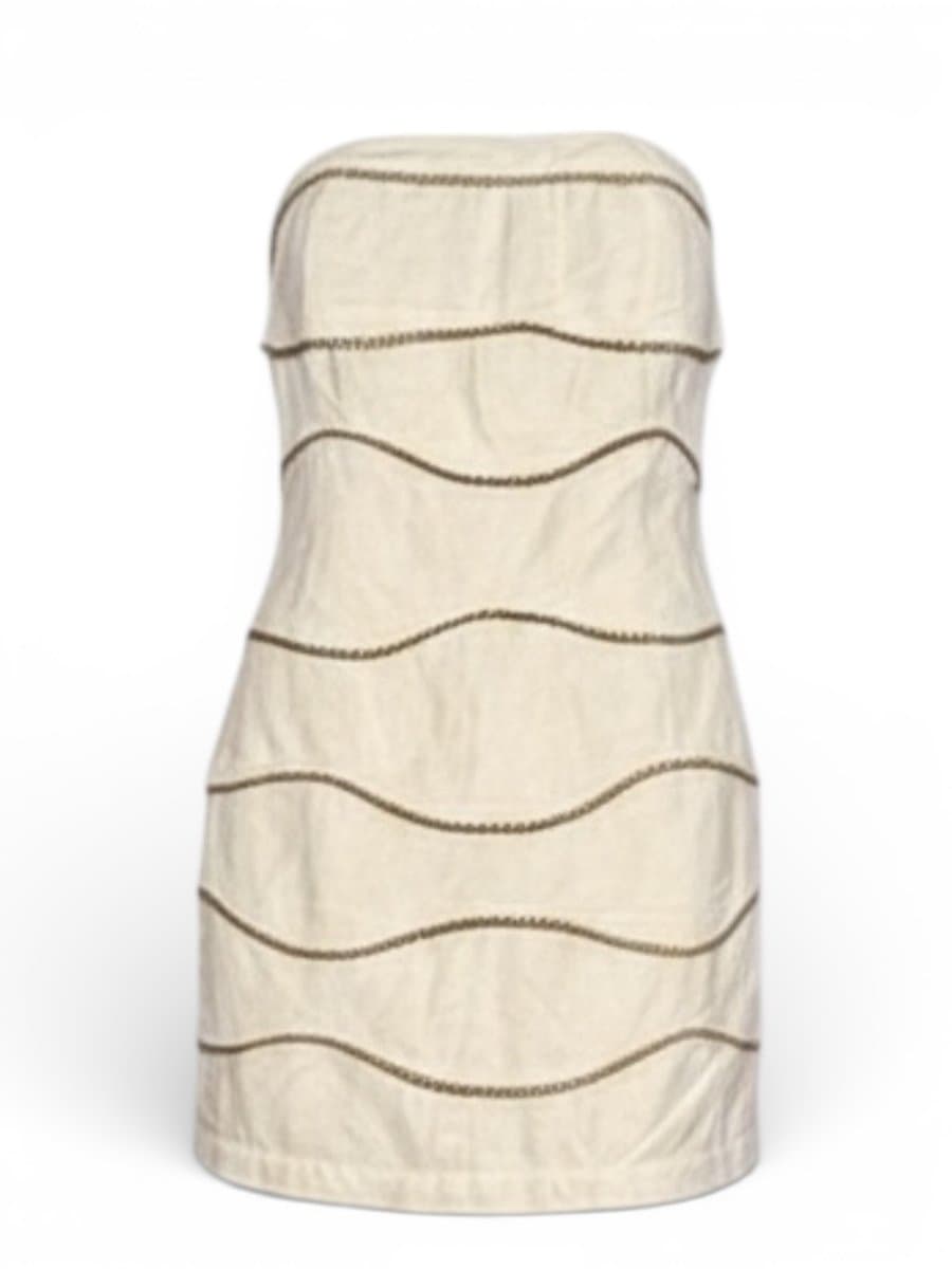 Vestido TQC Branco Hit Correntes M, Branco, tamanho M