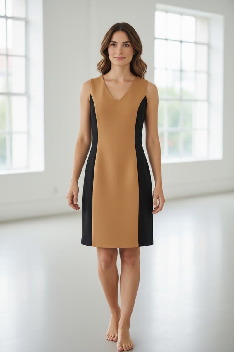 Vestido Bicolor Fendi/Preto Ysc 40, Fendi, Preto, tamanho 40 — foto 2