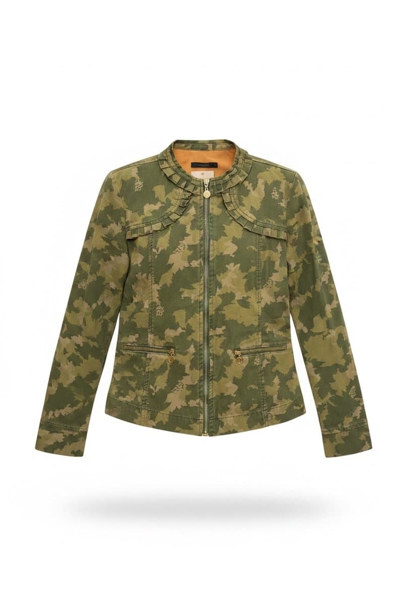 Jaqueta Maria Filo Camuflada M, Maria Filó, Estampada, tamanho M