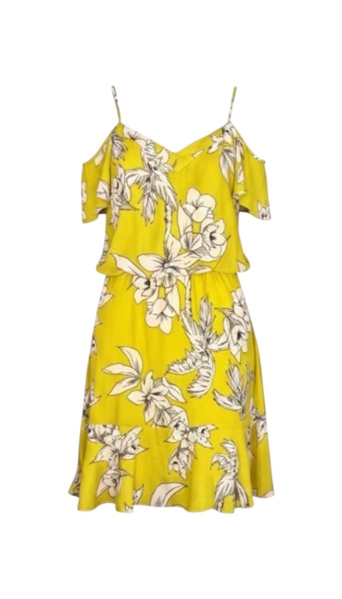 Vestido Lima Estampa Amissima, Amissima, Verde-limão, tamanho M