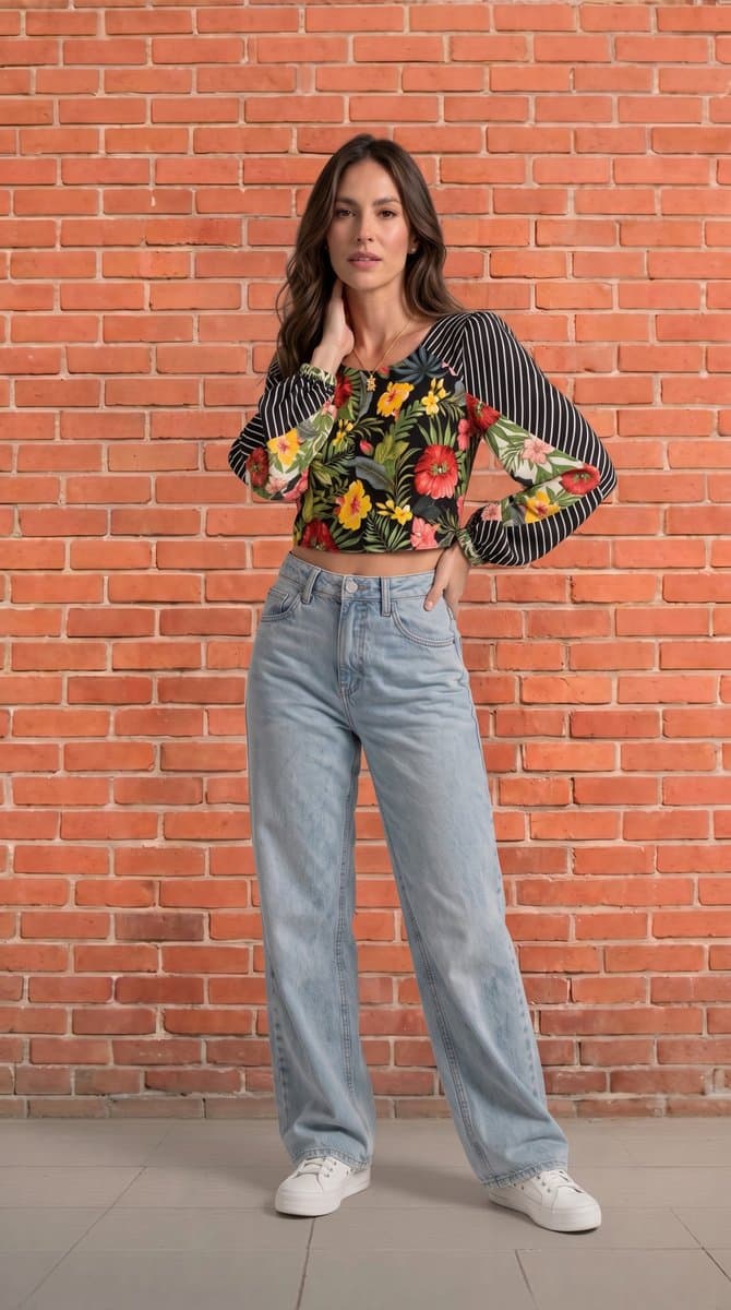 Blusa Cropped Farm Estampa G, Farm, Estampada, tamanho G — foto 2