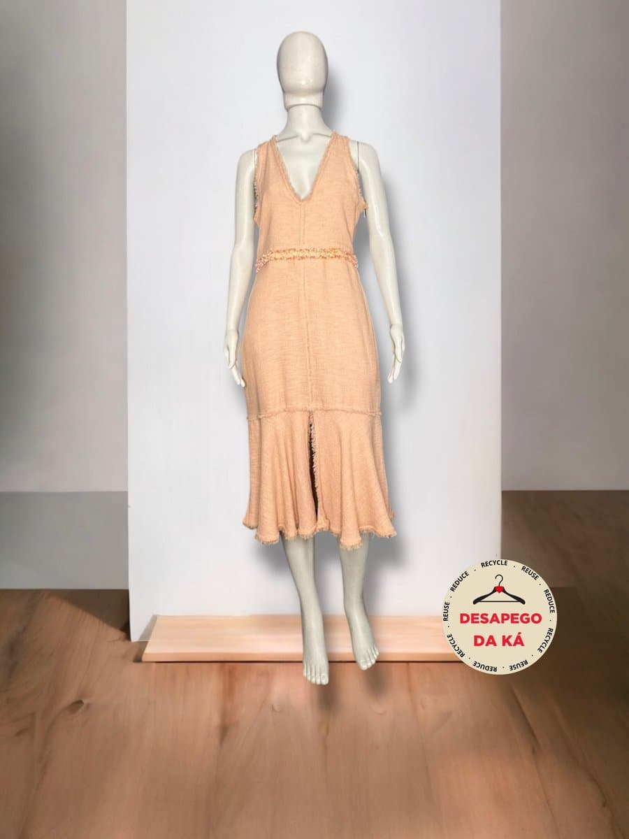 Vestido Lelis Blanc Pessego M, Lelis Blanc, Nude, tamanho M — foto 3