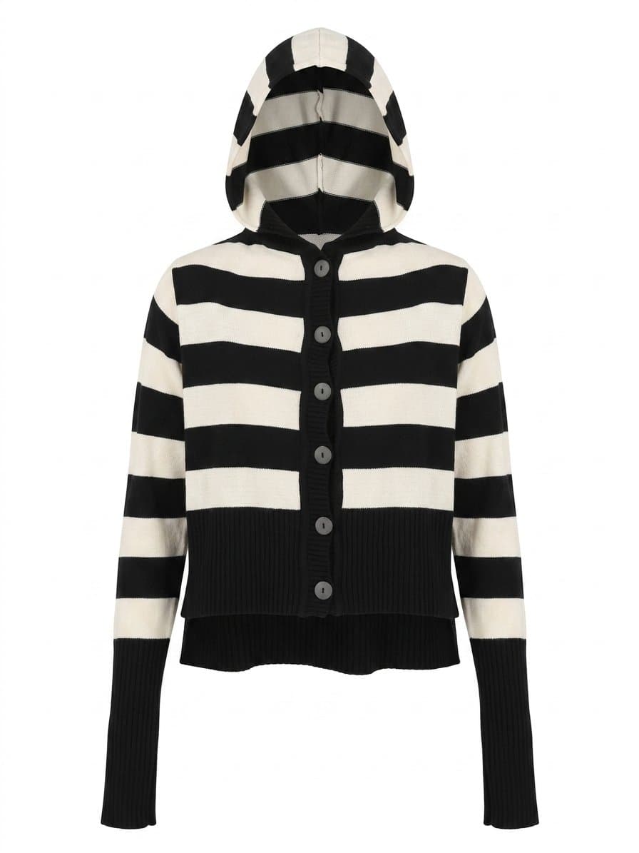 Tricot Assimetrico Listra PB, Preto, tamanho UN