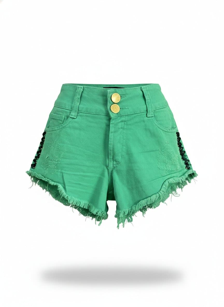 Shorts Lança Perfume Verde 36, Lança Perfume, Verde, tamanho 36