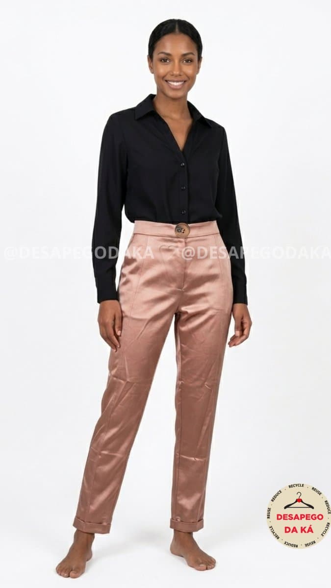 Calça Cobre Kimika P, Kimika, Rosa-claro, tamanho P — foto 2