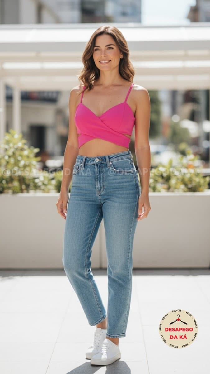 Top Pink Hirus M, Hirus, Rosa-chiclete, tamanho M — foto 2