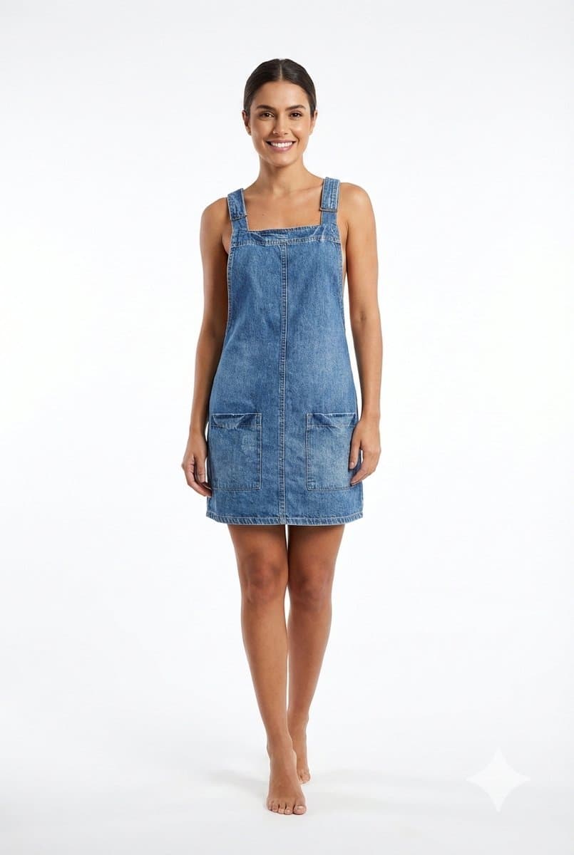 Salopete Jeans Forever 21 P, Forever 21, Azul, tamanho P — foto 2