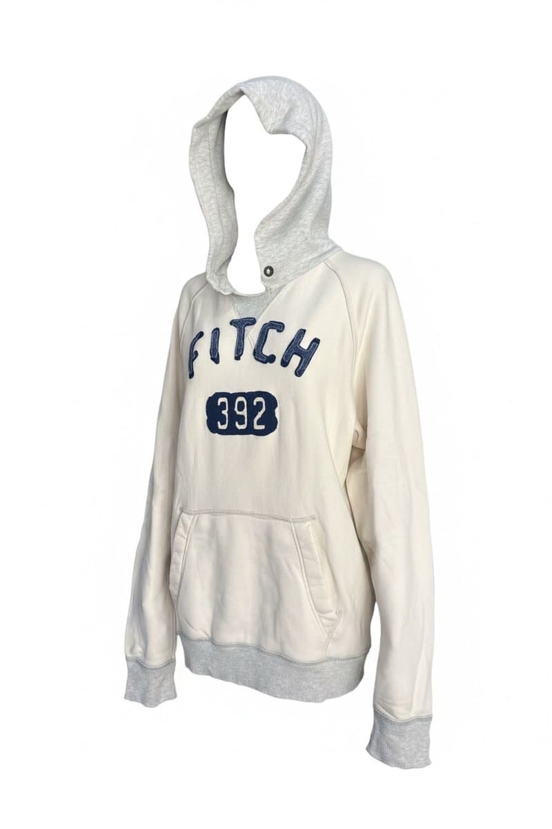 Moletom Off Abercrombie GG, Abercrombie & Fitch, Branco, tamanho GG