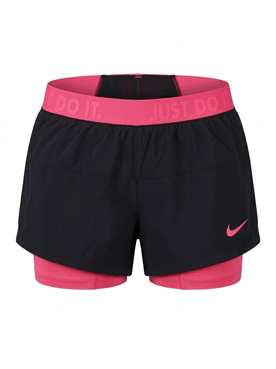 Shorts Nike Preto Elastico Pink P, Nike, Preto, tamanho P