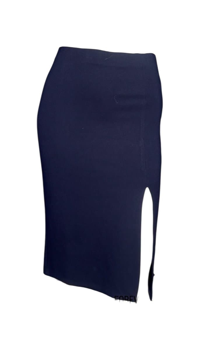 Saia Lápis Marinho Forever 21 P, Forever 21, Azul-marinho, tamanho P