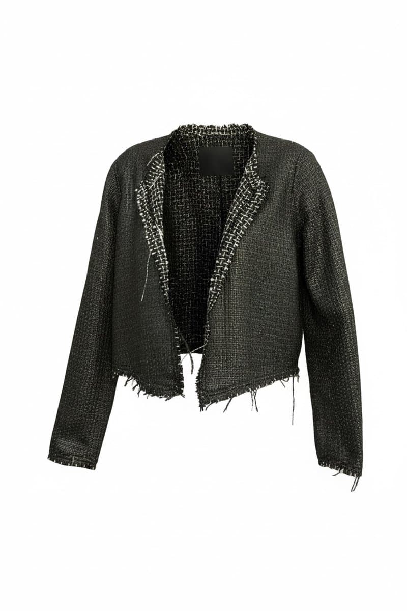 Casaco Preto Tweed FYI, FYI, Preto, tamanho P