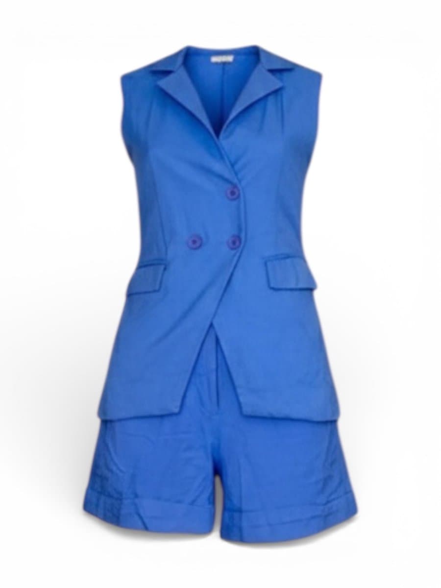 Conjunto Gitaa Azul P, Azul, tamanho P