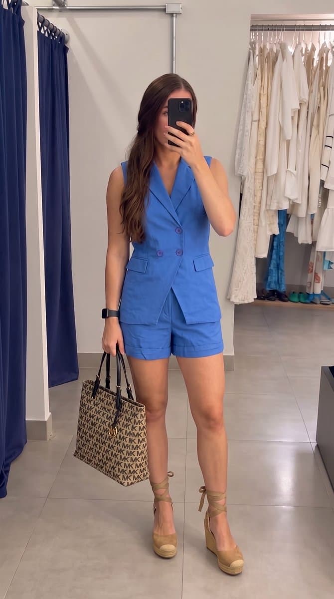 Conjunto Gitaa Azul P, Azul, tamanho P — foto 4