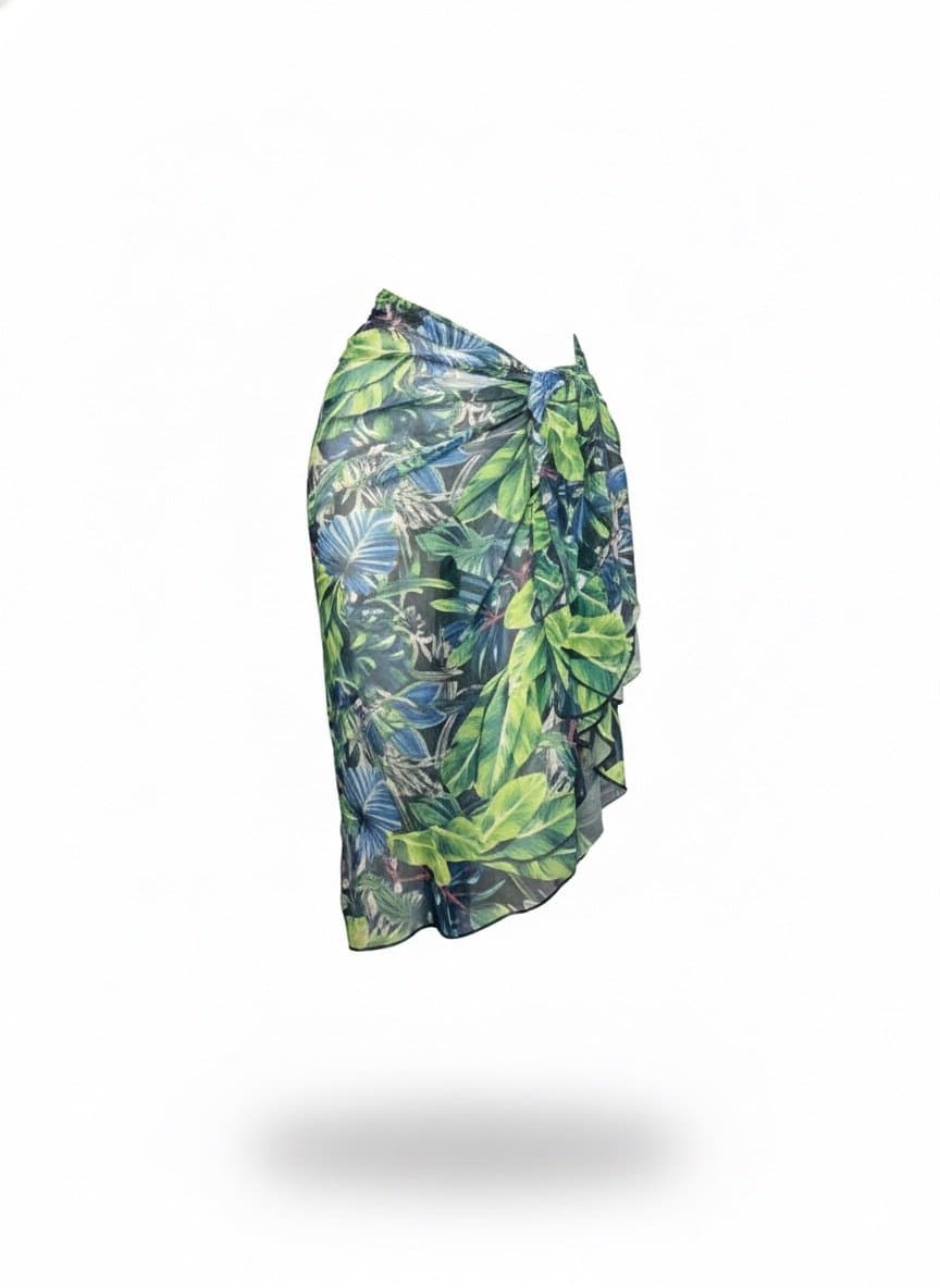 Saída Piscina Estampa Tule, Estampada, tamanho Único
