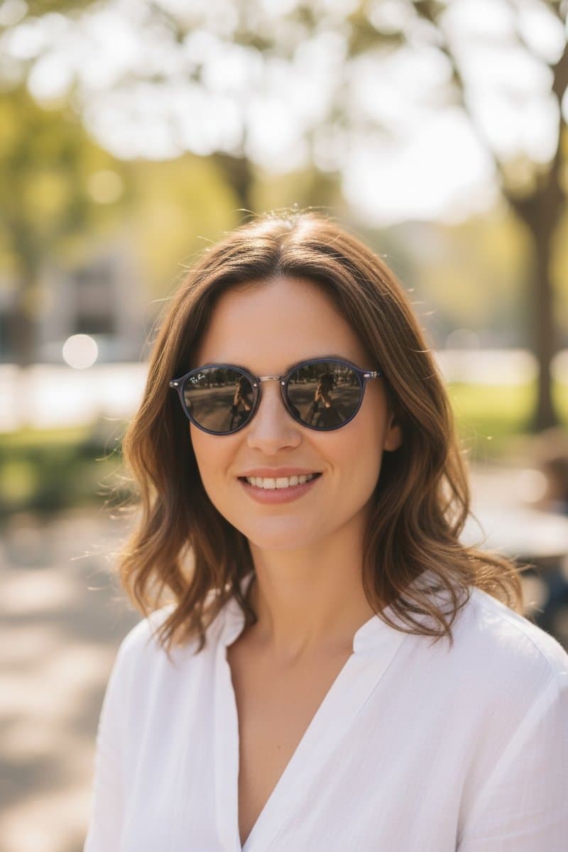 Óculos Ray Ban Azul Espelhado, Ray-Ban, Azul, tamanho Não informado — foto 3