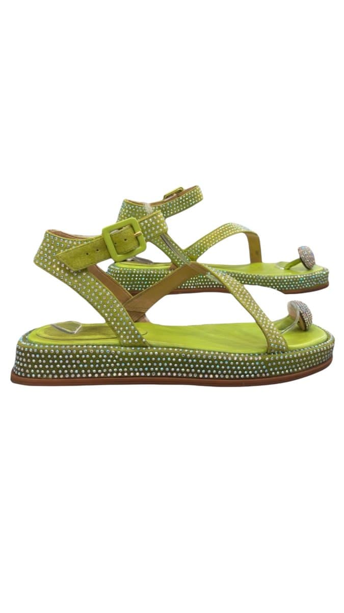 Papete Verde Brilho Luiza Barcelos 38, Luiza Barcelos, Verde, tamanho 37