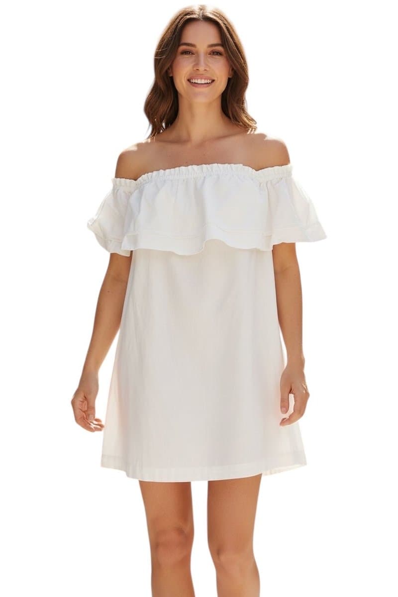 Vestido Tricoline Branco Popup 38, Branco, tamanho 38