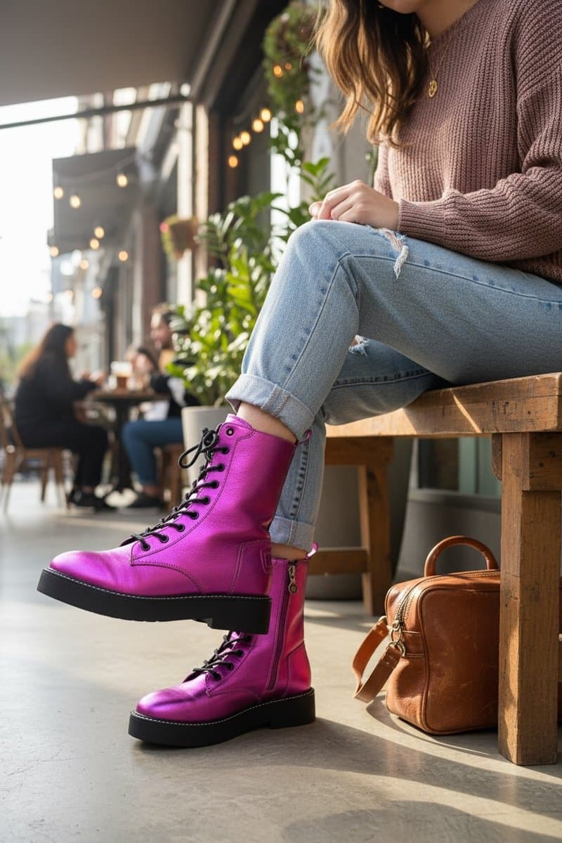 Coturno Pink Schutz 36, Schutz, Rosa-chiclete, tamanho 36 — foto 2
