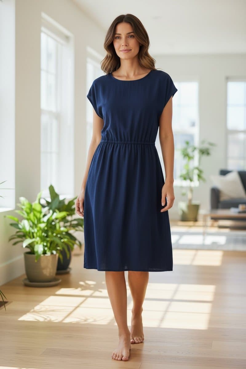Vestido Marinho Parresh GG, Azul-marinho, tamanho GG — foto 2