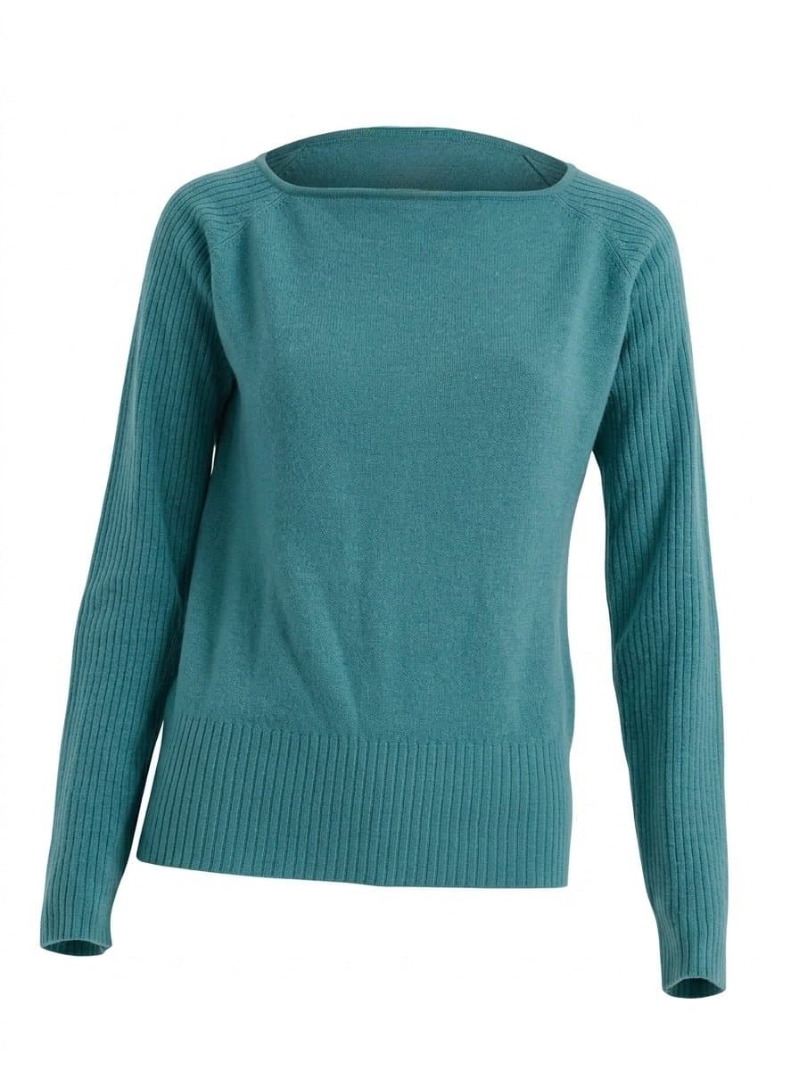 Tricot Turquesa Shoulder G, Azul-turquesa, tamanho G