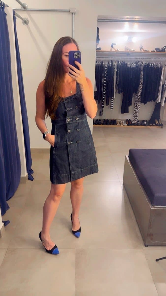 Vestido Jeans Collins, Azul, tamanho 40 — foto 4