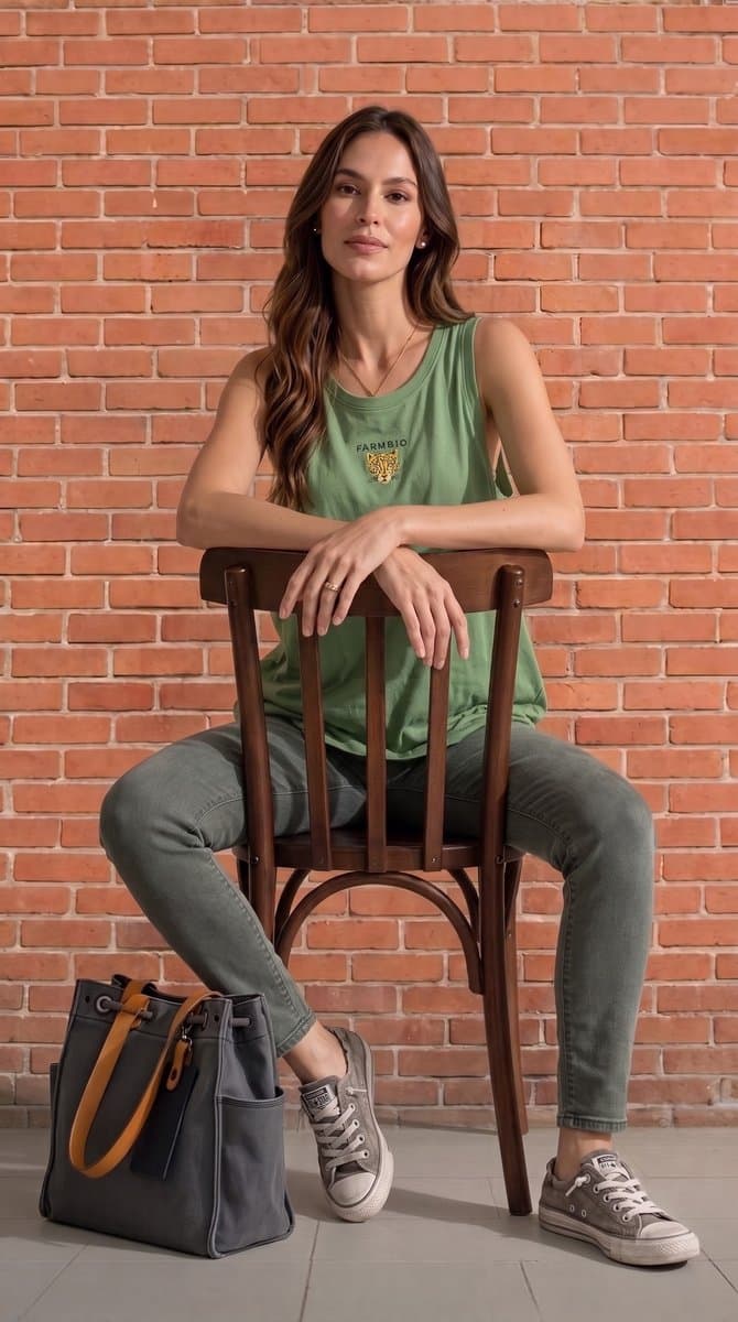 Calça Skinny Verde Gap, GAP, Verde, tamanho 38 — foto 3