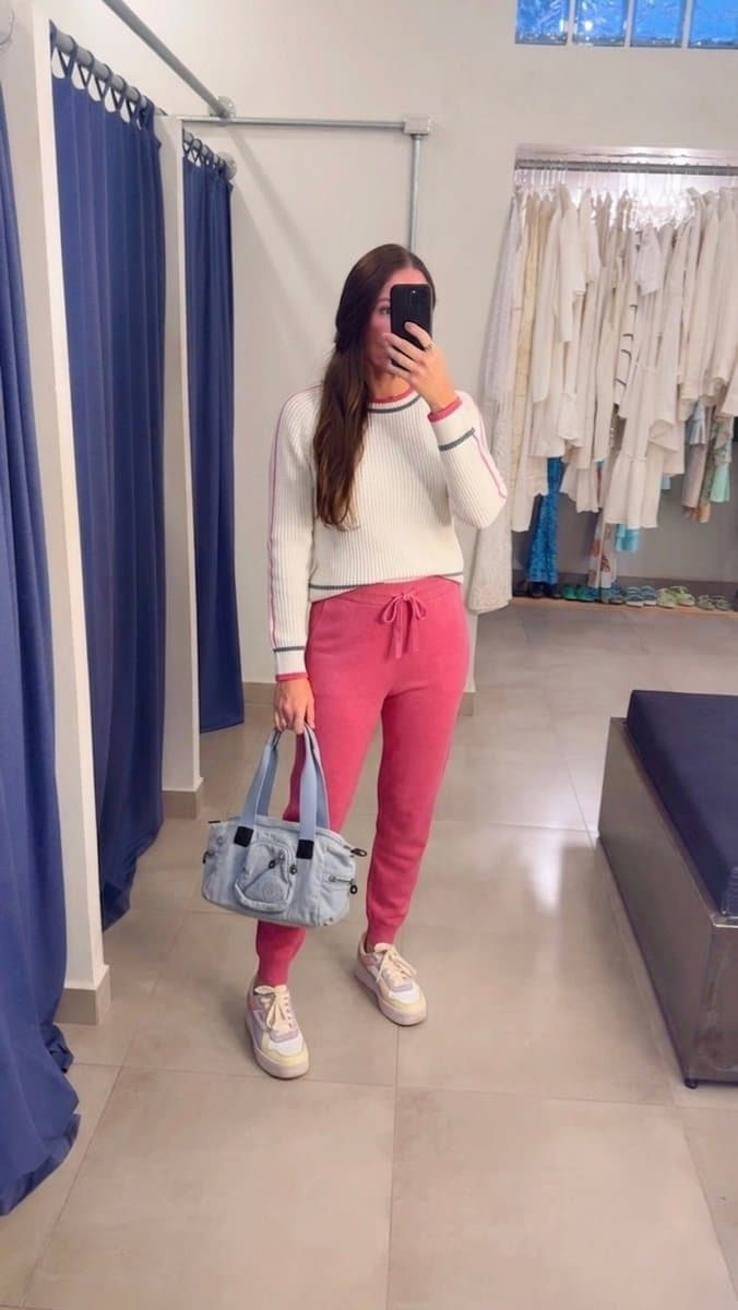 Tricot Off Detalhe Pink/Azul Absolutti, Absolutti, Branco, tamanho P — foto 3