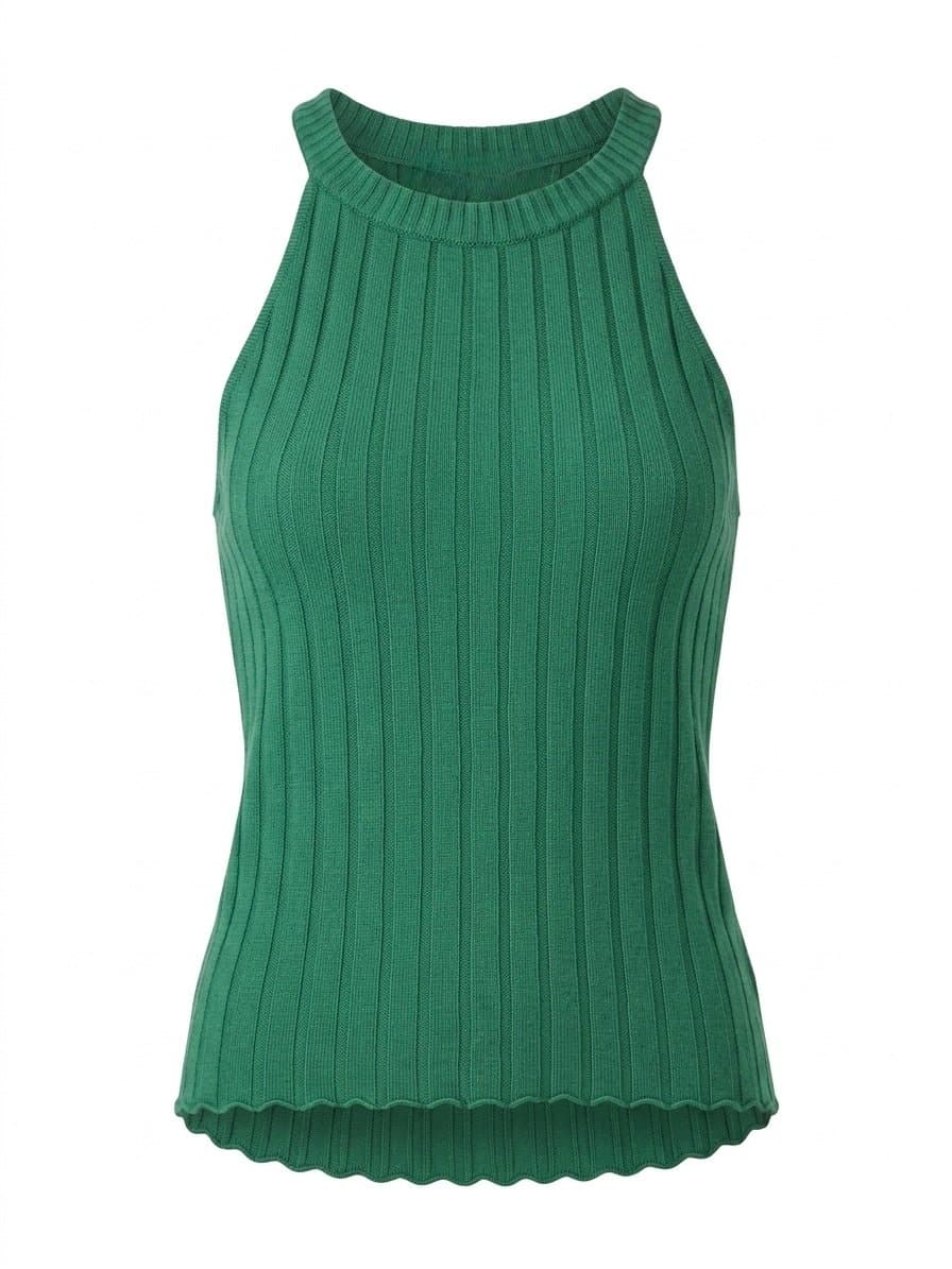 Regata Verde Tricot Mob, MOB, Verde, tamanho P
