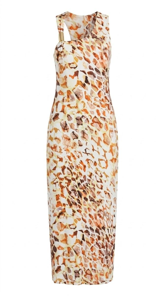 Vestido Longo Animal Print Reserva Natural, Reserva, Estampada, tamanho 42