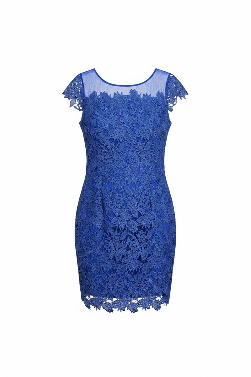 Vestido Renda Azul Bic, Azul, tamanho P