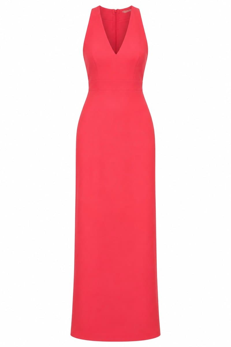 Vestido Longo Coral Maxima - com Etiqueta, Maxima, Coral, tamanho G