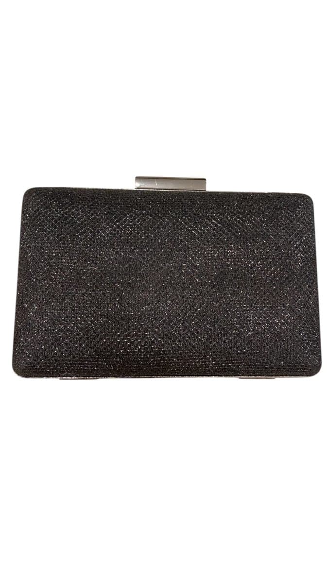 Clutch Preta Brilho, Preto, tamanho Não informado
