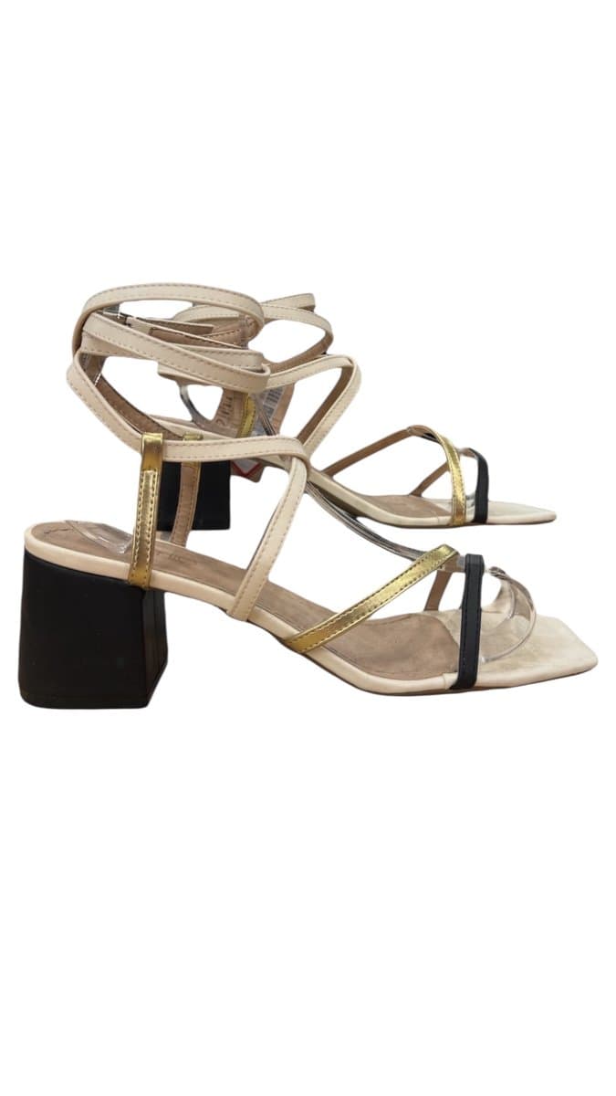 Sandália Specchio Brand Tricolor 39 36-ALP-176, Specchio, Estampada, tamanho 39