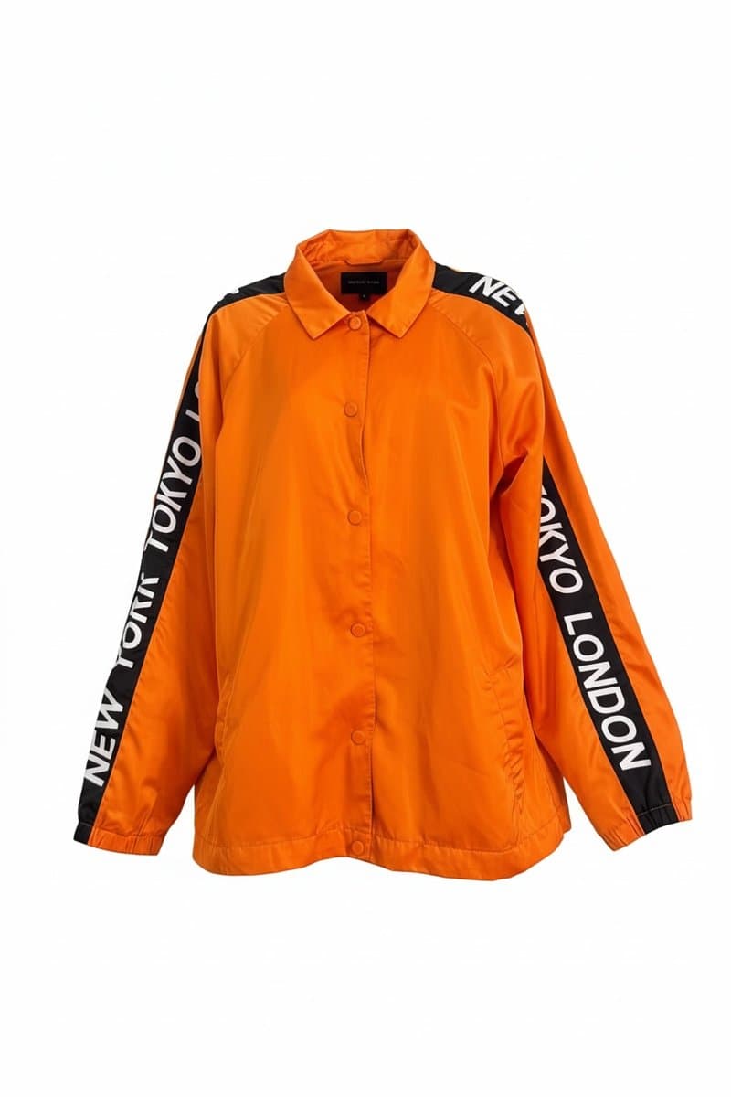 Corta Vendo Coral/Preto Forever G, Forever 21, Coral, tamanho G
