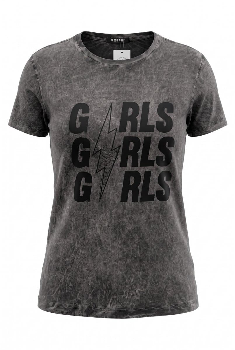 Tee Estonada Cinza Girls GG, Cinza, tamanho GG