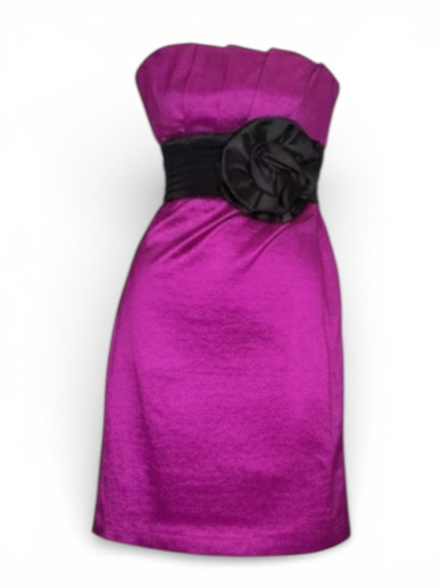 Vestido TQC Roxo Flor Preta P, Violeta, tamanho P