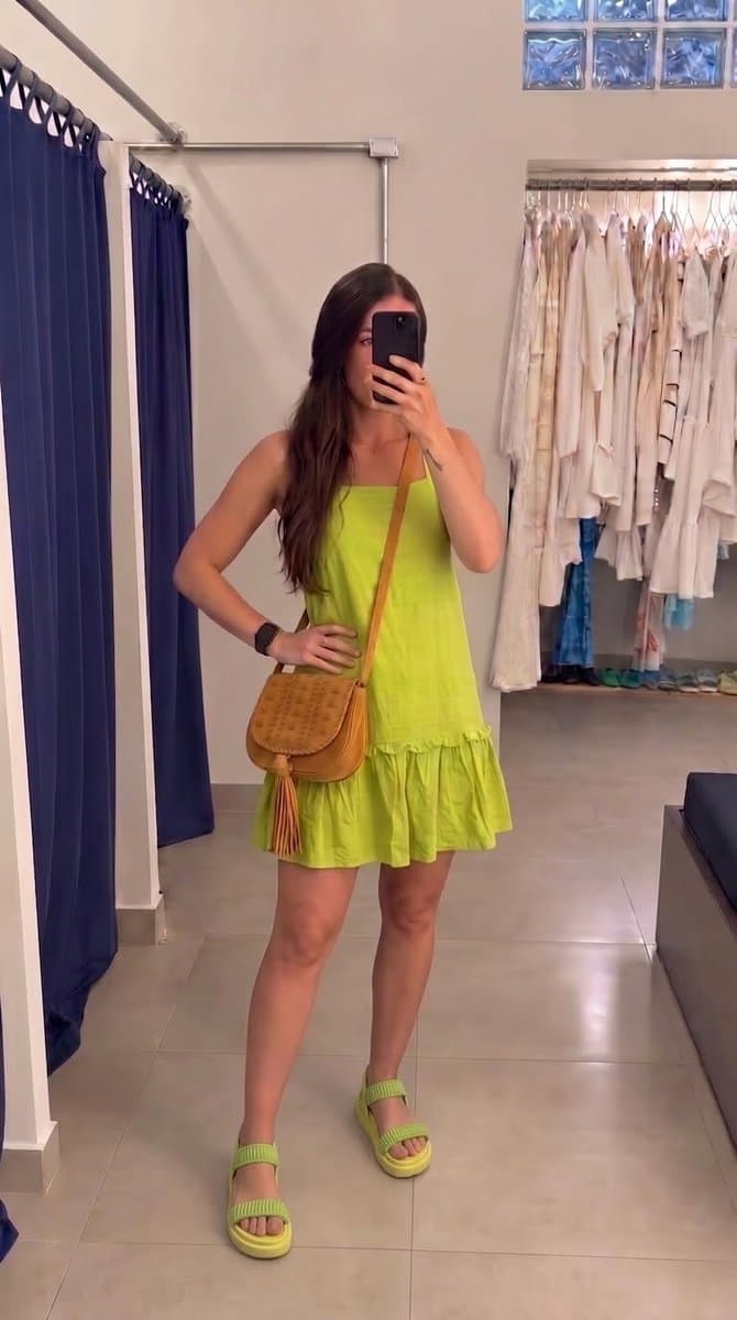 Vestido Verde Lcecci, Verde, tamanho P — foto 4