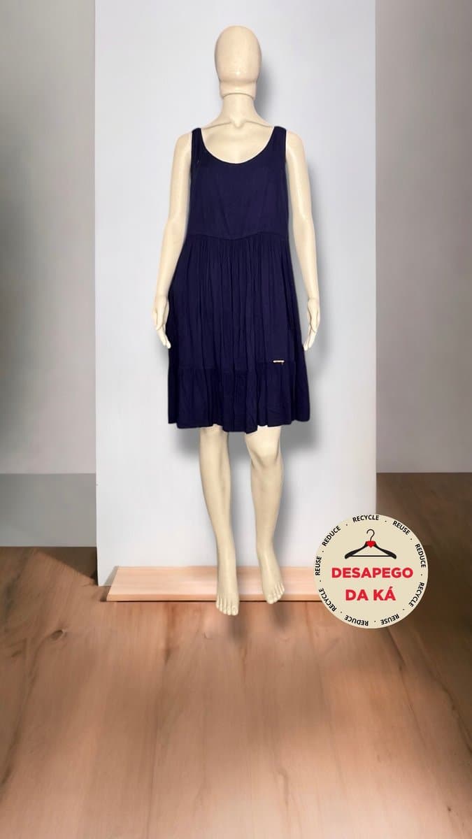 Vestido Marinho Girrah, Azul-marinho, tamanho M — foto 3