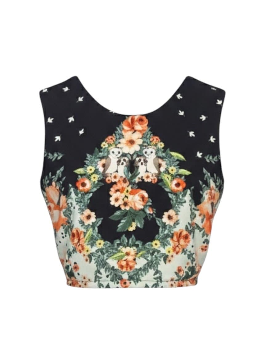 Cropped Antix Estampa Corujinha M, Antix, Estampada, tamanho M