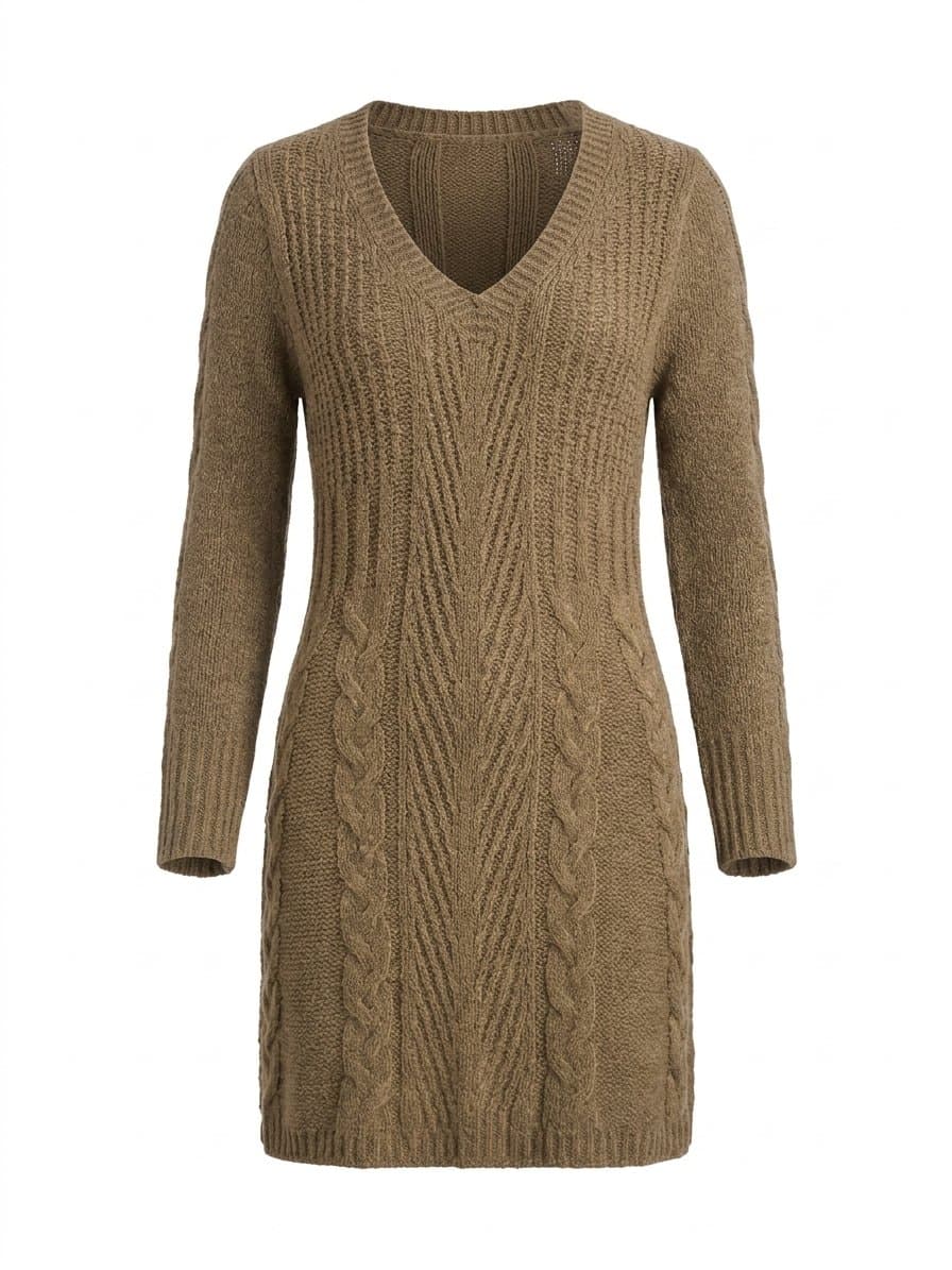 Vestido Tricot Fendi, Fendi, Cáqui, tamanho UN