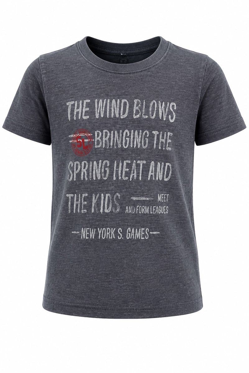 Camiseta Chumbo Ny Games, Cinza-escuro, tamanho 2