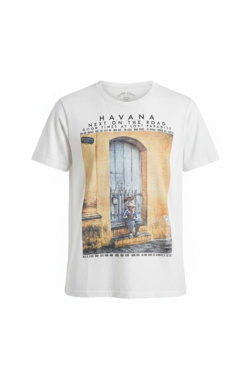 Camiseta Off Havana Johnjohn, John John, Branco, tamanho M